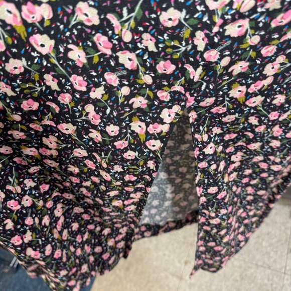 Zadig & Voltaire Black Pink Floral Maxi Dress Size XS Romantic - Picture 9 of 14